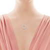 Three-row circle pendant